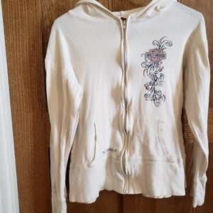 Womens Medium Harley Davidson zip up hoodie